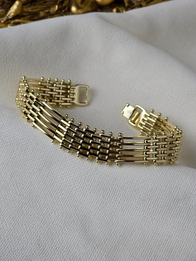 Zerinajewelry.com VIP 14K Beşli Altın Zırh Model Bileklik 2 2