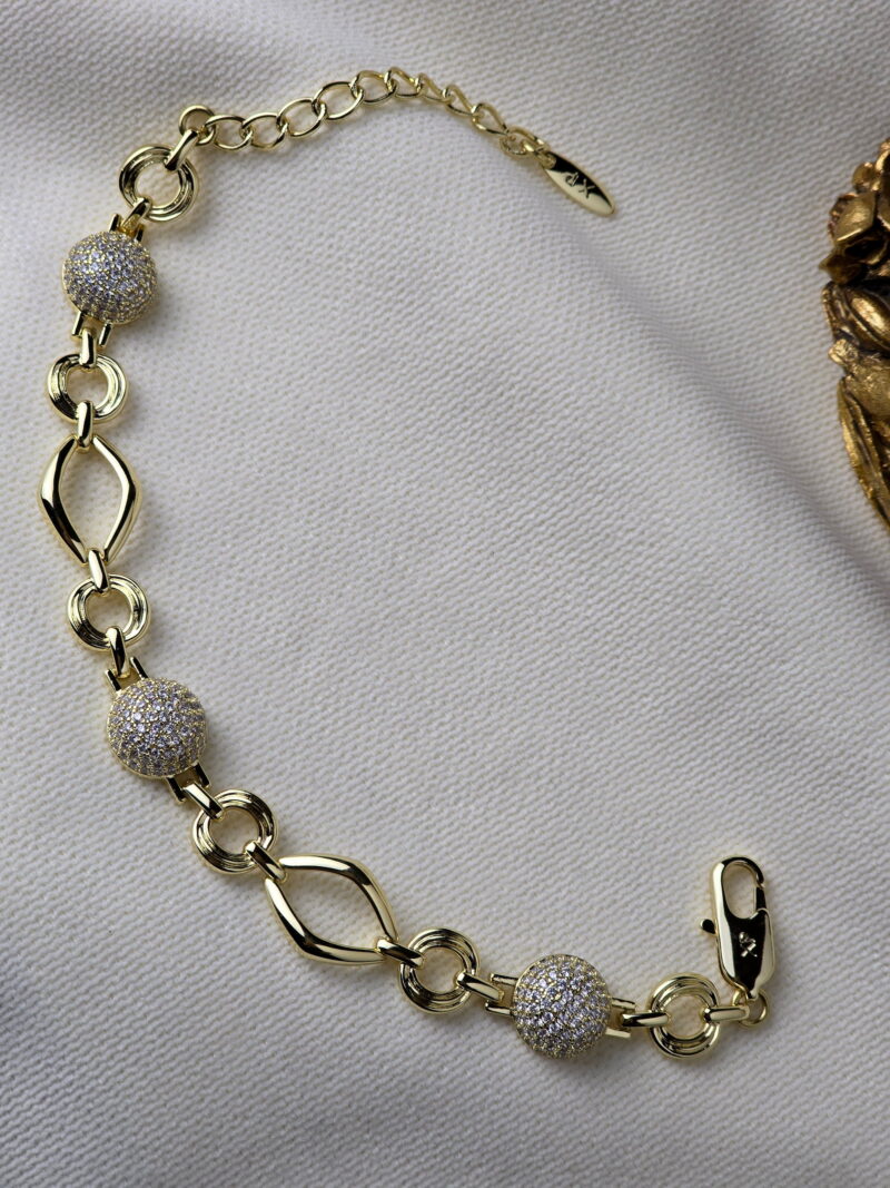 Zerinajewelry.com VIP 14K Taşlı Top Model Bileklik