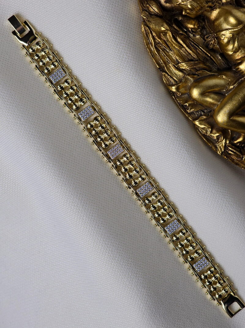 Zerinajewelry.comVIP 14K Dorika Toplu Kare Taşlı Bileklik 01