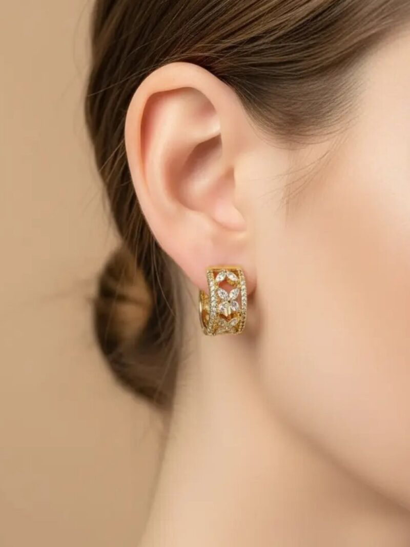 VIP 14K Xuping Gold Taşlı Küpe