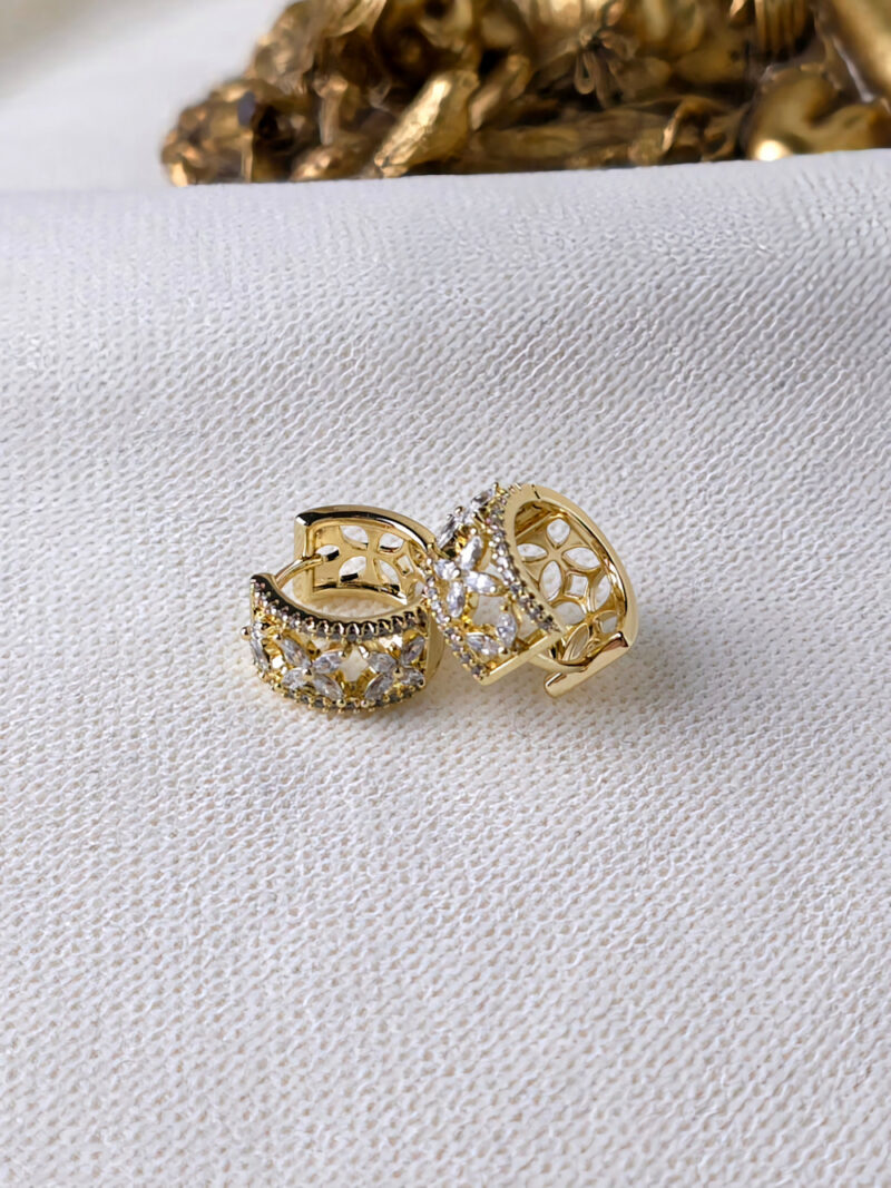 VIP 14K Xuping Gold Taşlı Küpe