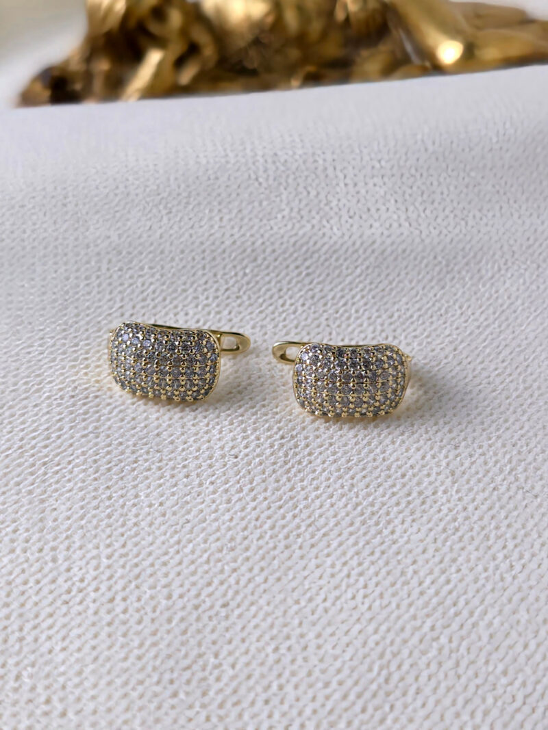 VIP 14K Xuping Gold Taşlı Mini Küpe
